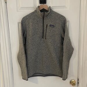 Patagonia Men's Zip-Up Gray Sweater